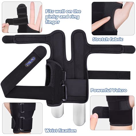 Snapklik.com : Finger Splint Brace,Supports Pinky,Ring,Middle,Metacarpals & Knuckles,Adjustable ...