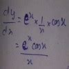 Differentiate with respect to x e^x . sinx . log x - Brainly.in
