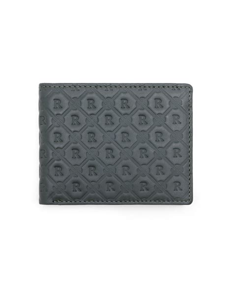 Buy Rhon - Dark Olive Embossed Rfid Wallet| Rare Rabbit
