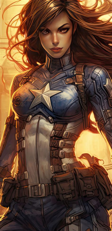 1440x2960 Women Captain America Samsung Galaxy Note 9,8, S9,S8,S8+ QHD ...