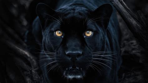Big eyes. black Panther eyes close-up 51487872 Stock Photo at Vecteezy