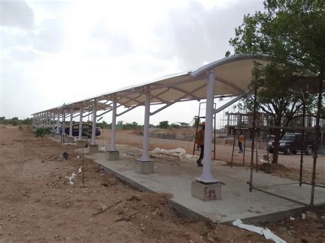 Tensile Car Parking Structure - Tensile Car Parking Umbrella Structure ...