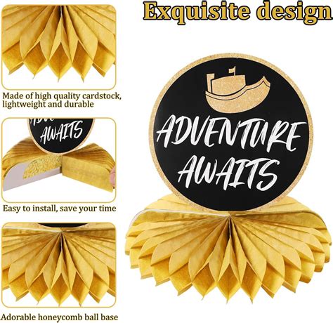 Buy 8 pcs Going Away Party Decorations We Will Miss You Table Honeycomb ...