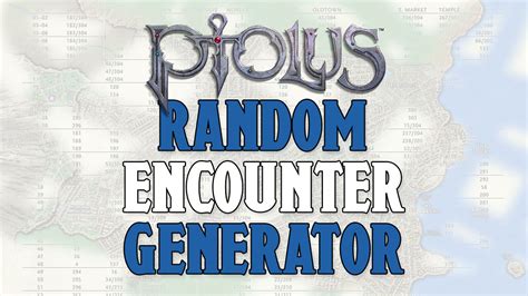 Ptolus Random Encounter Generator : Rolls on the Encounters List