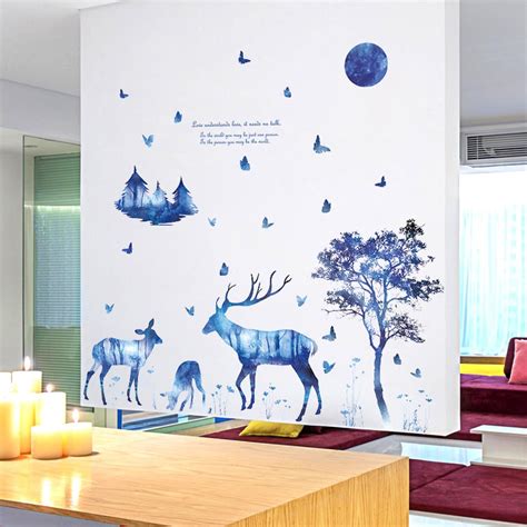 Oren Empower Sk9081 Creative Peace of Mind Vinyl Animal Wall Stickers ...