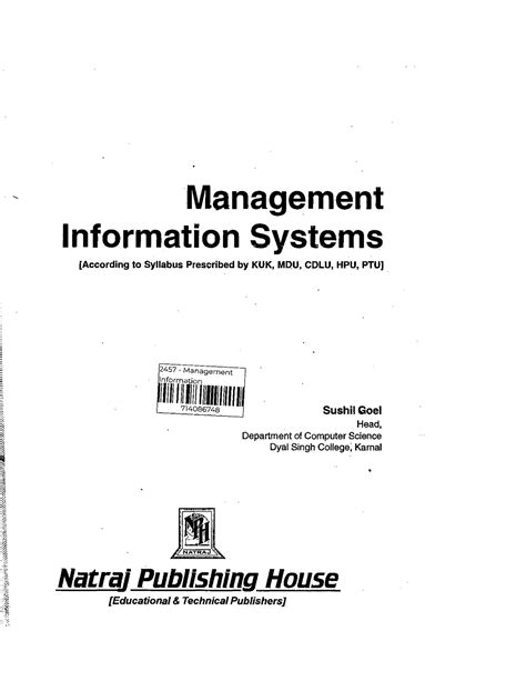 Management Information System - Bachelors's in Computer Application ...