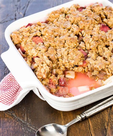 Rhubarb Apple Crisp-the perfect balance of sweet and tart. | Rhubarb ...