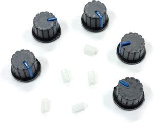 ERHIndia 5 Pcs Home Theater Amplifier Knob Blue with Bush Width-2 cm ...