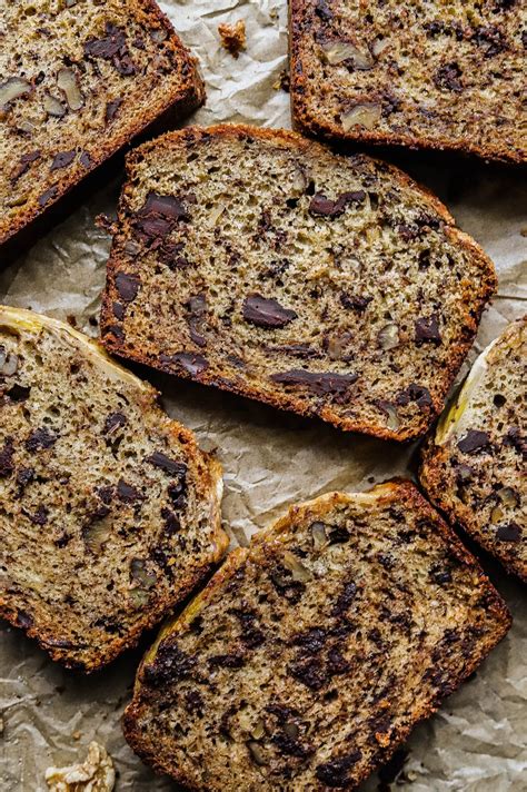 Yogurt Banana Bread with Chocolate and Walnuts | So Much Food