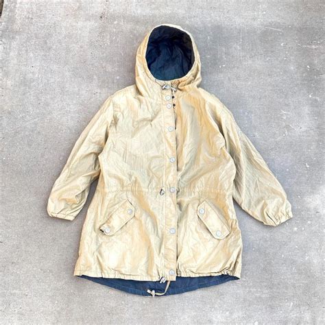 Buy OBERMEYER Vintage 80s Tan Beige Parka Jacket Coat With Hood Women's ...