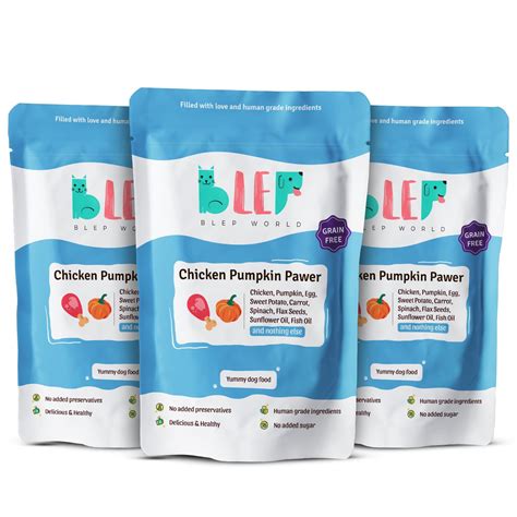 BLEP Fresh Dog Food (Wet) | Chicken Pumpkin Pawer-A Complete Meal for ...