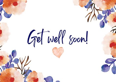Printable Get Well Soon Cards