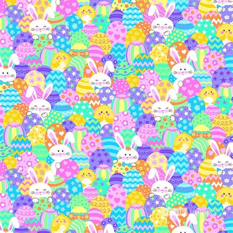 Easter Fabric, Easter Egg Fabric, Easter Bunny Fabric, Easter Egg ...