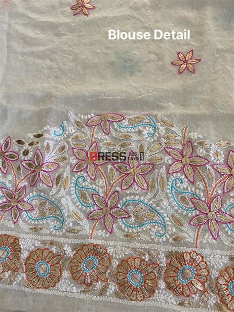 Multicolour Chikankari Gota Patti Saree – Dress365days