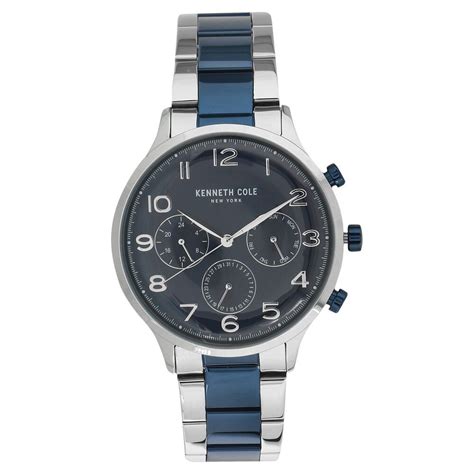 Kenneth Cole Quartz Multifunction Blue Dial Metal Strap Watch for Men ...