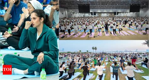 UAE International Yoga Day: Sania Mirza joins thousands at Abu Dhabi as ...