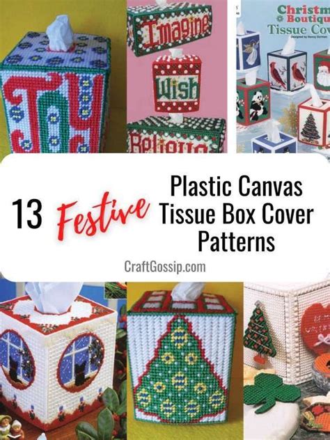Plastic Canvas Christmas Tissue Box Cover Patterns