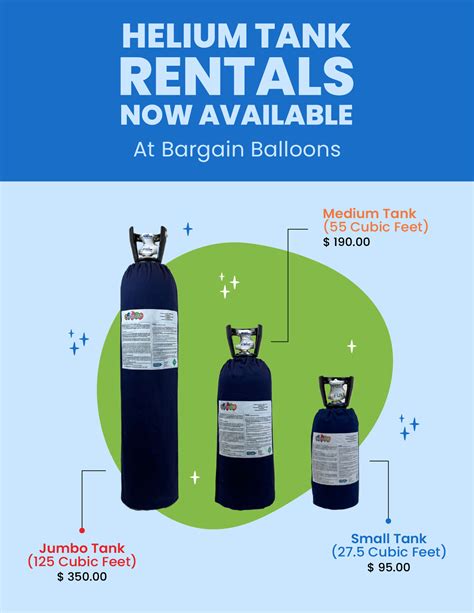 Helium Tank Rentals : Bargain Balloons Canada