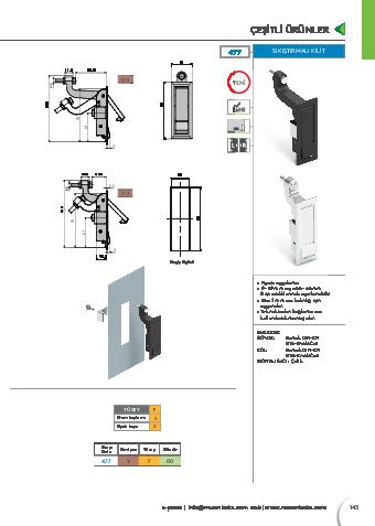 Sıkıştırmalı Kilit - Mesan Kilit A.Ş - Essentra plc Components