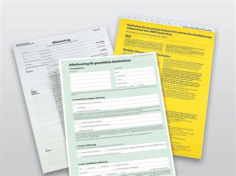 Verträge, Vorlagen | SIGEL