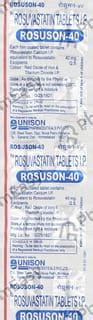 Rosuson 40 MG Tablet (10): Uses, Side Effects, Price & Dosage | PharmEasy