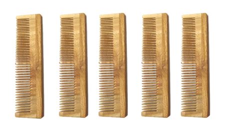 Buy hotshot Neem Wood Anti-Dandruff Comb (FA07_Brown) Set of 5 Online ...