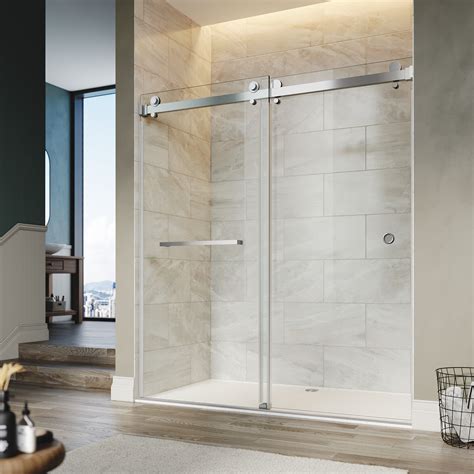 Unikoo 56"-60" W x 76" H Double Sliding Frameless Shower Door - Wayfair ...