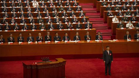 Xi signals continuity in his China Communist Party congress speech : NPR