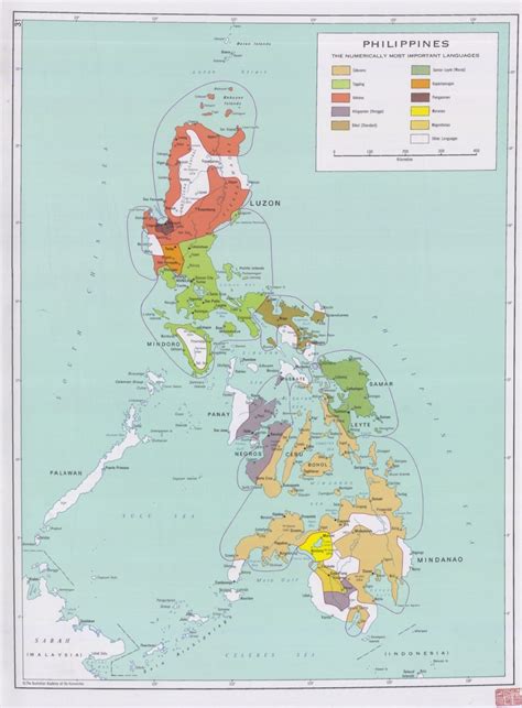 Language Map of the Philippines - Maps on the Web