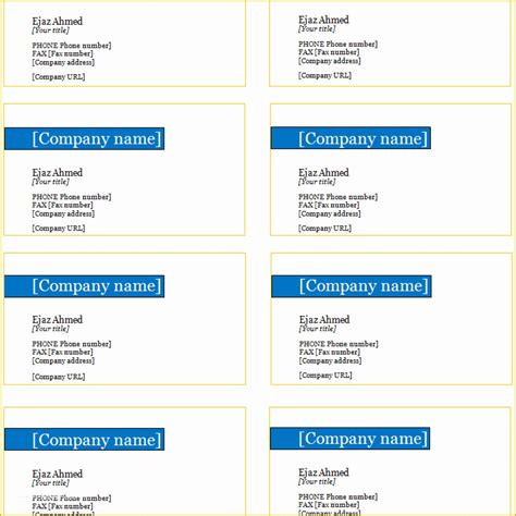 Avery 05371 Business Card Template 的图像结果