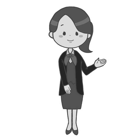 医療事務員（女性）のイラスト🎨【フリー素材】｜看護roo![カンゴルー]