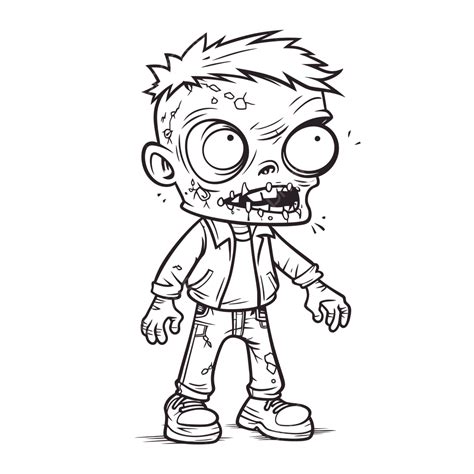 Drawings Of Zombies For Kids