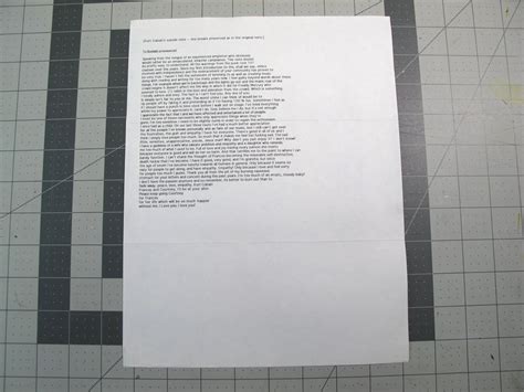 vtg 1990s Kurt Cobain Suicide Note early internet printout | eBay