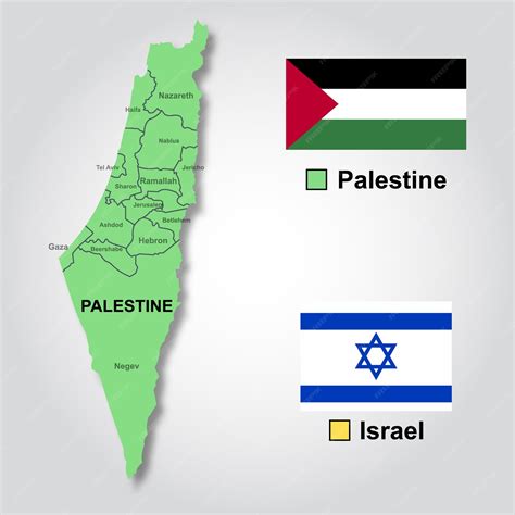 Premium Vector | Vector map of palestine isolated on white background