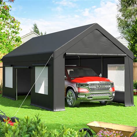 Amazon.com: VIWAT Carport 12x20 FT Heavy Duty Carport Canopy with ...
