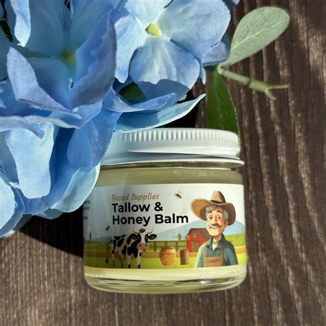 Pure Tallow Skin Cream Grass Fed Tallow and Honey Balm, Tallow Face ...