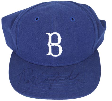 Lot Detail - Roy Campanella Signed Brooklyn Dodgers Hat