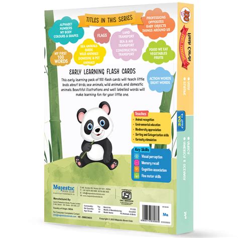 My First 100 Illustrated Flashcards: Animals - Explore The Animal King