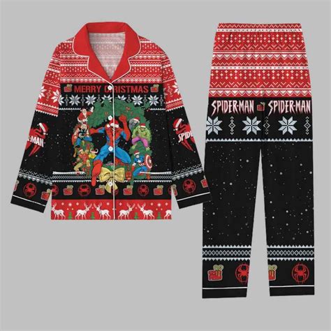 Spider Man Hulk Iron Man Pajama Set - gullprint.com
