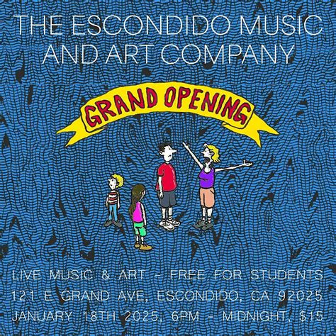 The Escondido Music And Art Company Grand Opening, 121 E Grand Ave ...
