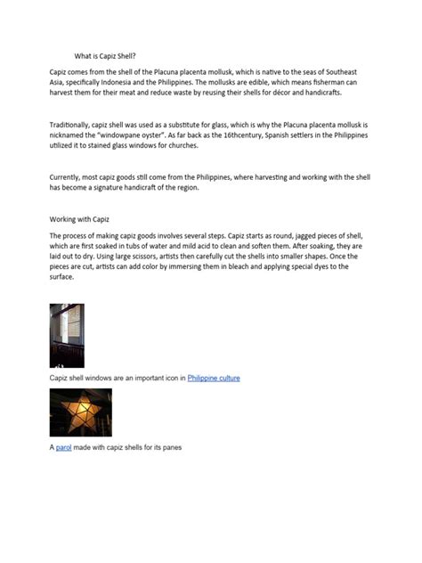 Image result for Capiz Shell Drawing