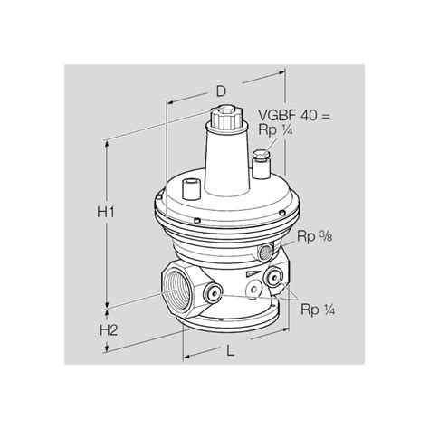 86047220 | VGBF 40F05-3 | Pressure Regulator | KromSchroder | Honeywell ...