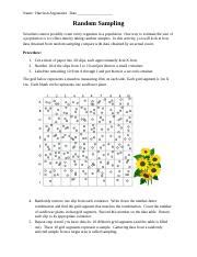 Image result for Random Sample Worksheet