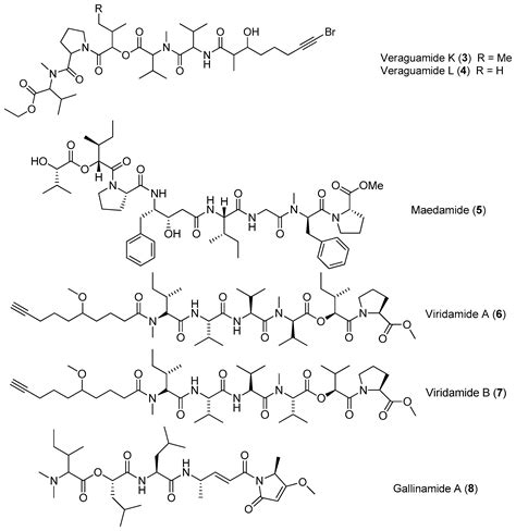 New Peptides Isolated from Marine Cyanobacteria, an Overview over the ...