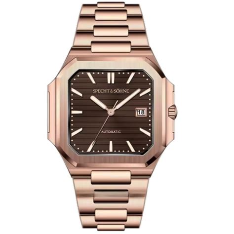 Cubic Automatic Rose Gold Edition - Brown Dial – DREAM WATCHES