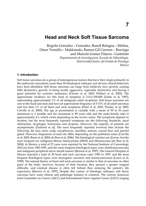 Image result for Soft Tissue Sarcoma Back of Neck
