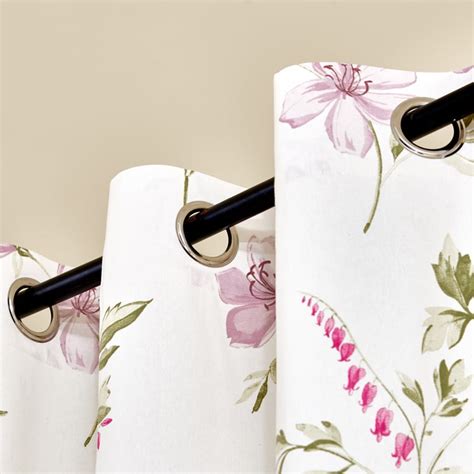 Buy Saddle Stephanie Set of 2 Floral Print Light Filtering Window ...