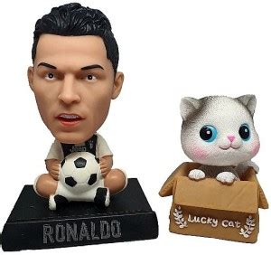 Daiyamondo Football Player Ronaldo Lucky Cat2 Big Size Bobble Head ...