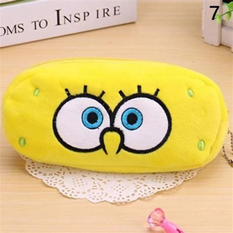 Cute Plush Spongebob Zipper Pouch