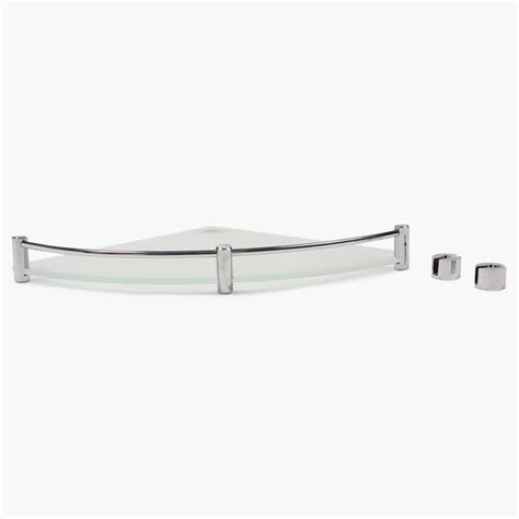 Buy Orion Frosted Glass Corner Shelf from Home Centre at just INR 1499.0